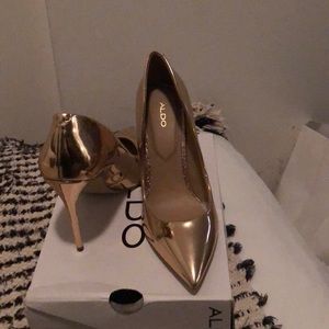 Aldo Stessy Metallic Heels